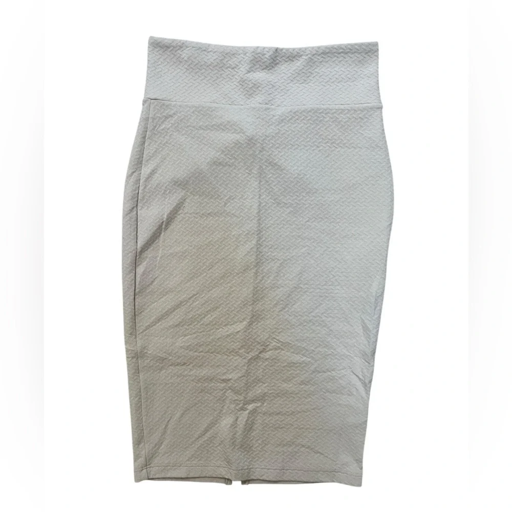 Bebe Cream Textured‎ Bodycon Pencil Skirt Y2K Womens S